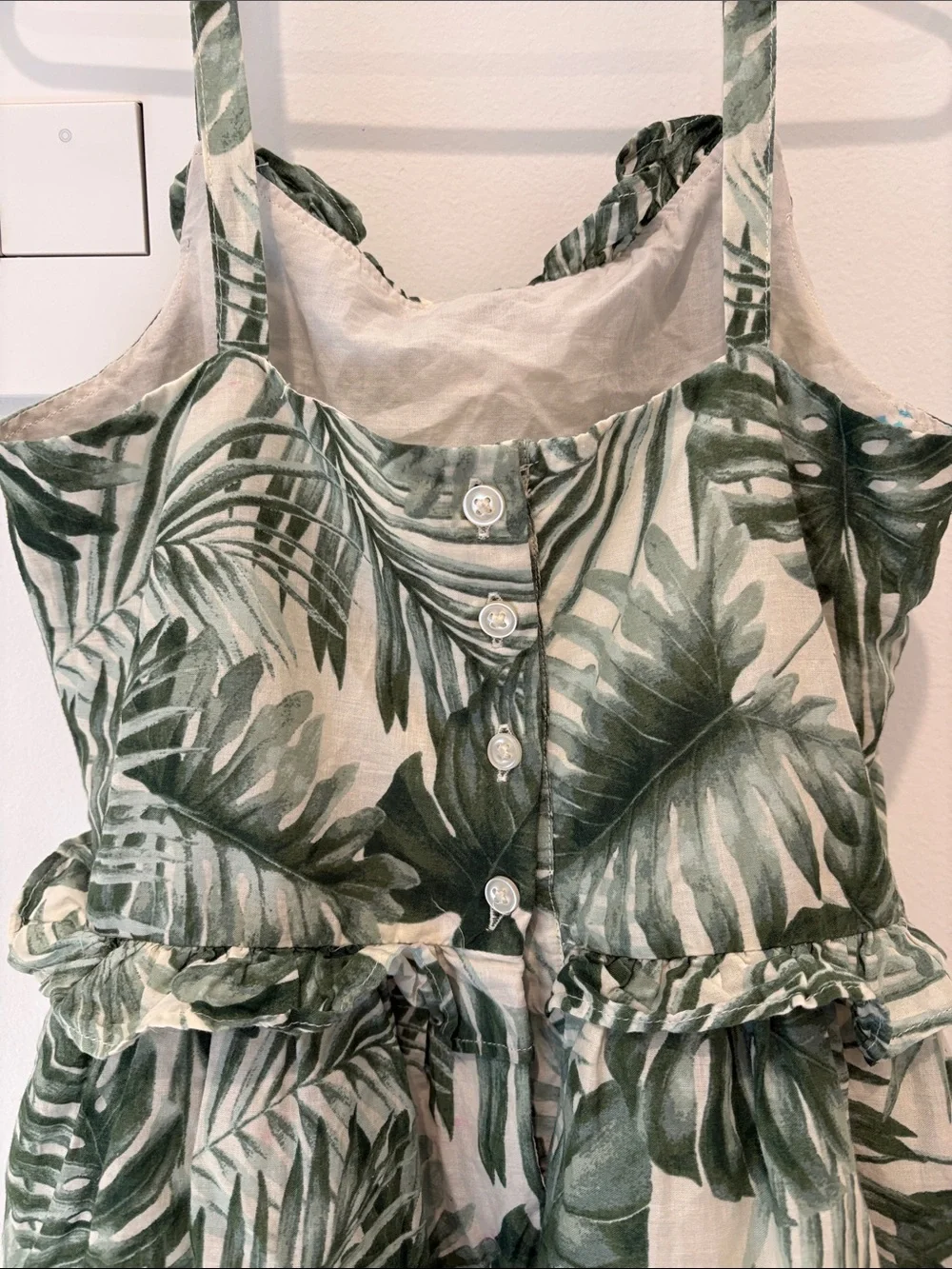Janie & Jack girls smock tropical summer dress size 8